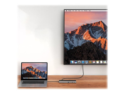 DLH : UNIVERSAL USB-C 4K TRIPLE DISPLAY DOCKING STATION