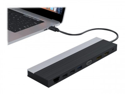 DLH : UNIVERSAL USB-C 4K TRIPLE DISPLAY DOCKING STATION