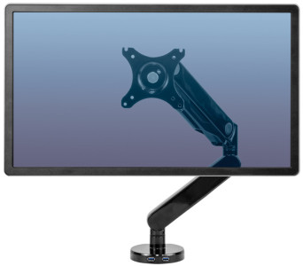 Fellowes Bras porte-écran simple Platinum Series blanc