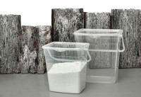 plast team Boîte à lessive, 6 litres, gris transparent plast team Boîte à lessive, 6 litres, gris transparent