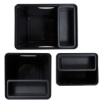 plast team Couvercle AVEDORE, pour poubelle de 15 L, noir