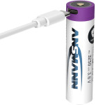 ANSMANN Li-Ion Akku 18650 mit Micro-USB Kupplung, 2.600 mAh