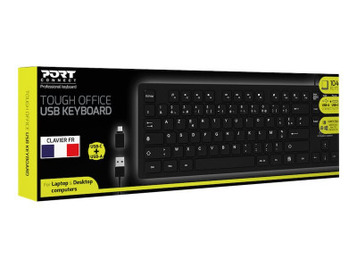 Port Technology : FR OFFICE KEYBOARD TOUGH WIRED - fr