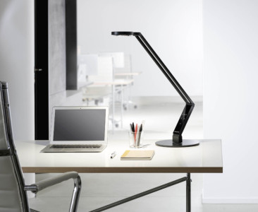 LUCTRA Lampe de table LED TABLE RADIAL BASE, blanc