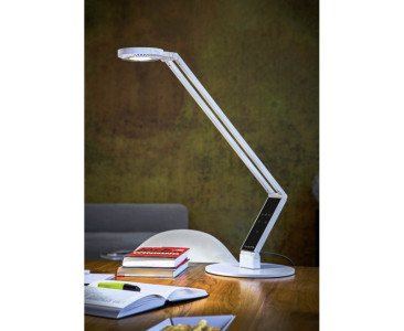 LUCTRA Lampe de table LED TABLE RADIAL BASE, blanc