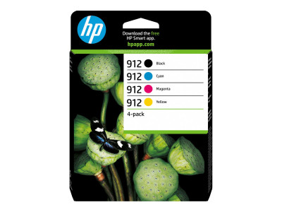 HP : HP 912 CMYK cartouches encre 4-pack