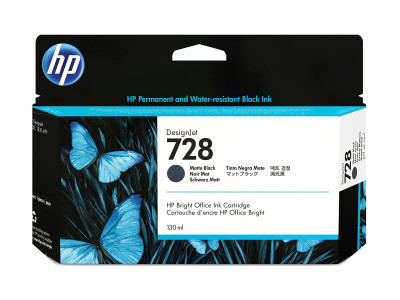 HP : HP 728 130-ML cartouche encre MATTE BLACK DesignJet