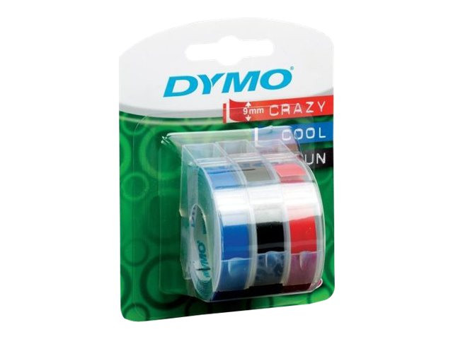 Dymo : CONS. EMB. 9MMX3M ASSORTED BL3