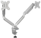 Fellowes Bras porte-écrans double Platinum Series, argent Fellowes Bras porte-écrans double Platinum Series, argent