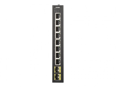 D-Link : 8-PORT GB INDUSTRIAL SWITCH INCL. 2 X 100/1000M SFP