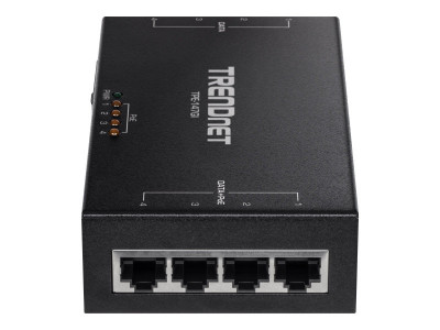 TrendNet : 65W 4-PORT GIGABIT POE+ INJECTOR