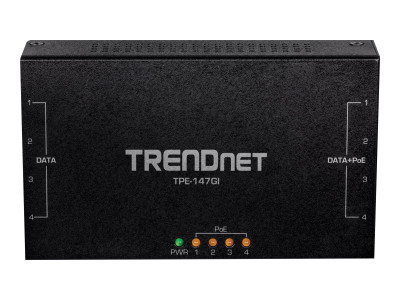 TrendNet : 65W 4-PORT GIGABIT POE+ INJECTOR