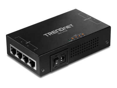 TrendNet : 65W 4-PORT GIGABIT POE+ INJECTOR