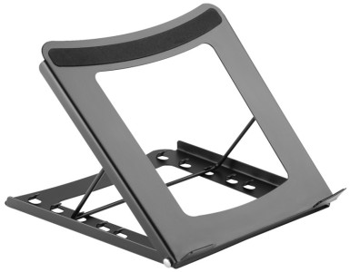 DIGITUS Support pour ordinateur portable, en acier, noir