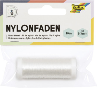 folia Fil nylon en bobine, 0,3 mm x 70 m, transparent