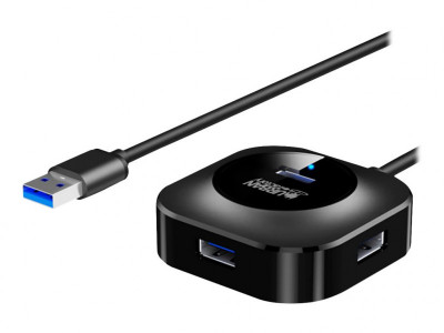 Urban Factory : MINI USB 3.0 HUB 4 PORTS BLACK