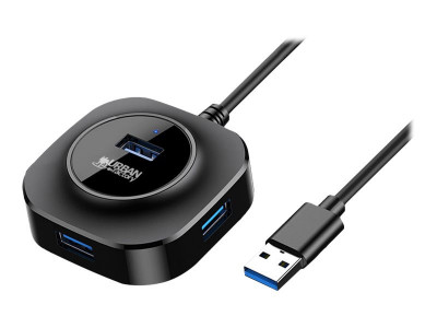 Urban Factory : MINI USB 3.0 HUB 4 PORTS BLACK