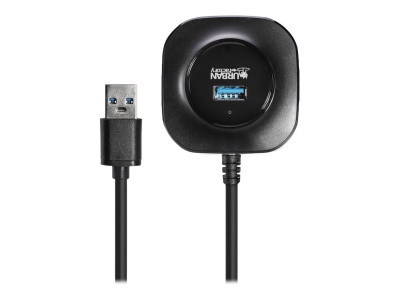 Urban Factory : MINI USB 3.0 HUB 4 PORTS BLACK