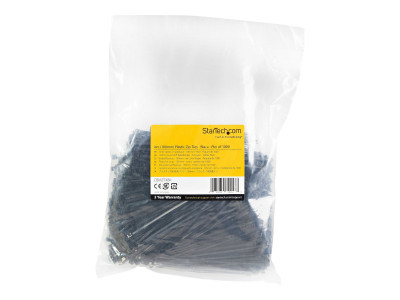 Startech : colliers de serrage 10 CM NOIRS en NYLON 1000 pièces