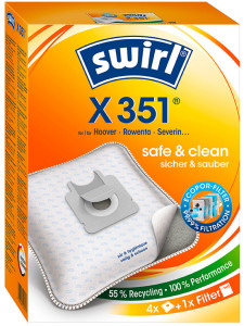 swirl Sac d'aspirateur X 351, avec filtre MicroporPlus