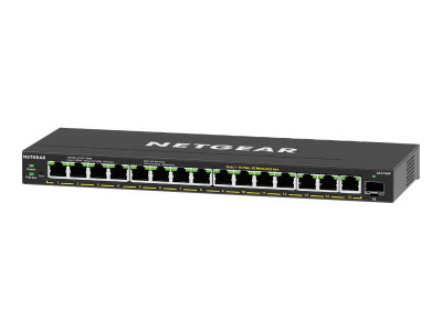 Netgear : 16-PORT GE PLUS SWITCH POE+ (GS316P)