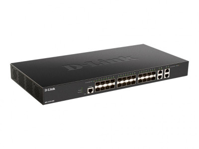 D-Link : 24 X 10G SFP+ PORTS + 4 X 10G BASE-T PORTS SM SWITCH