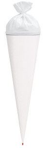 ROTH Bastelschultüte mit Verschluss, 700 mm, weiß