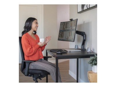 Ergotron : HX DESK MONITOR ARM MBK