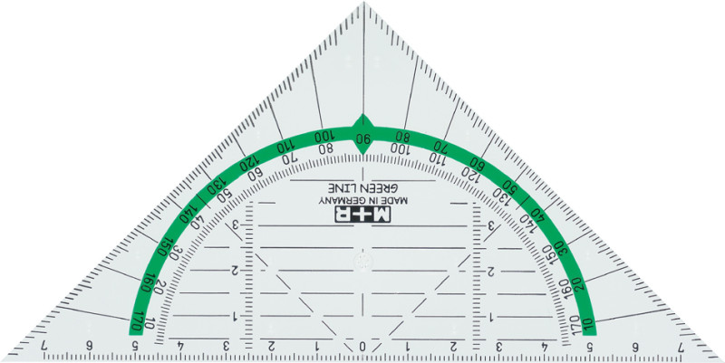 WEDO Equerre géométrique standard, hypoténuse 160 mm - Achat/Vente