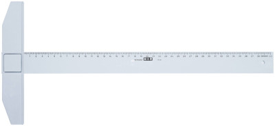 M+R Règle té, longueur de mesure: 750 mm, bleu transparent