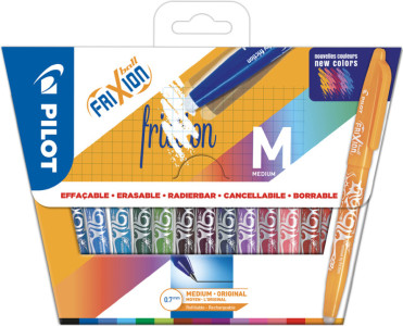 PILOT Stylo roller FRIXION BALL 07, étui carton de 15