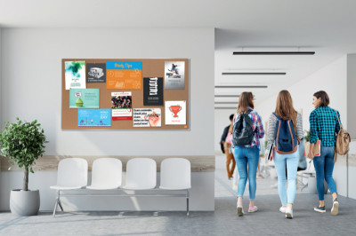nobo Korktafel Impression Pro, (B)1.200 x (H)900 mm