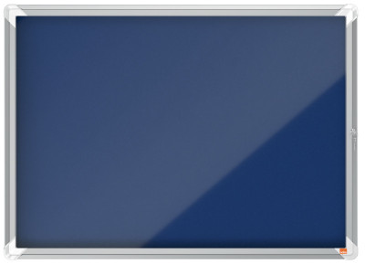 NOBO Vitrine d'affichage en feutre Premium Plus, 8x A4, bleu