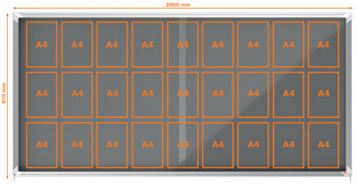 nobo Schaukasten Premium Plus, Filz-Rückwand, 27 x DIN A4