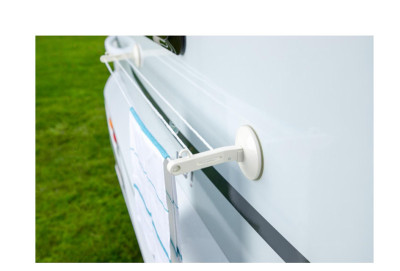 cartrend Séchoir à linge Caravan, en plastique, blanc