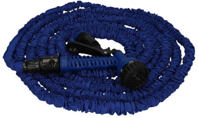cartrend Tuyau d'arrosage, extensible, 5 à 15 mètres, bleu