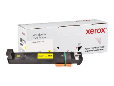 Xerox Toner Everyday Jaune compatible avec Oki 44318605, Capacité standard 11500 pages
