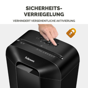 Fellowes Destructeur de documents Powershred LX45, noir