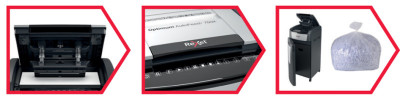 REXEL Aktenvernichter Optimum Auto Feed+ 150X, 4 x 28 mm