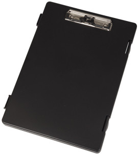 WEDO Porte-bloc à pince XS, format A4, noir,