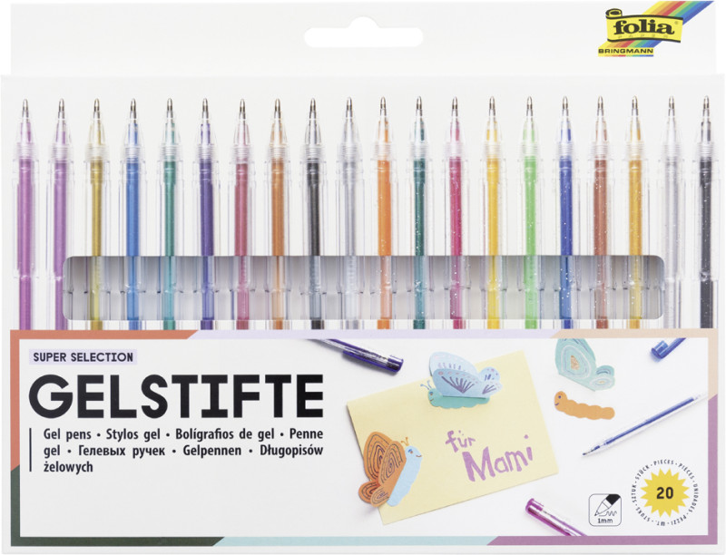 folia Stylo gel SUPER SELECTION, étui de 20