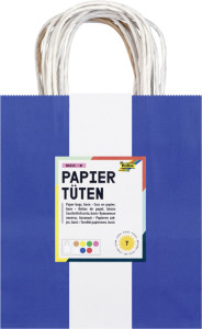 folia Sac en papier kraft BASIC, 120 x 55 x 150 mm, assorti