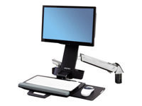 Ergotron : SV SIT STAND COMBO ARM NO WORKSURFACE POLISHED