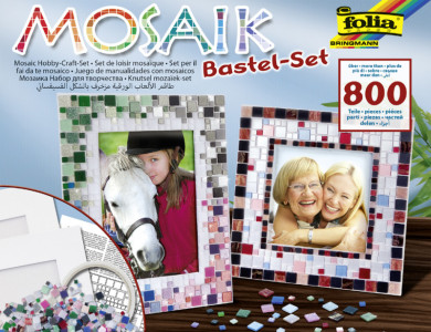 folia Kit créatif Mosaïque, plus de 800 pièces, 2 cadres-