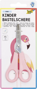 folia Ciseaux de bricolage pour enfants, rond, L: env.135 mm