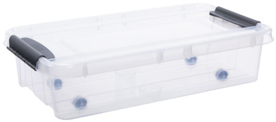 Plast team Boîte de rangement PROBOX dessous de lit, 31,0 L