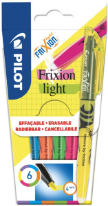 PILOT Surligneur FRIXION light, étui de 6