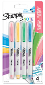 Sharpie Marqueur créatif S-NOTE, carte blister de 12