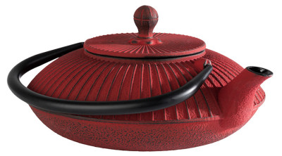 APS Théière ASIA, en fonte, 0,8 litre, rouge