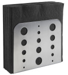 APS Support de serviettes, en acier inoxydable poli mat